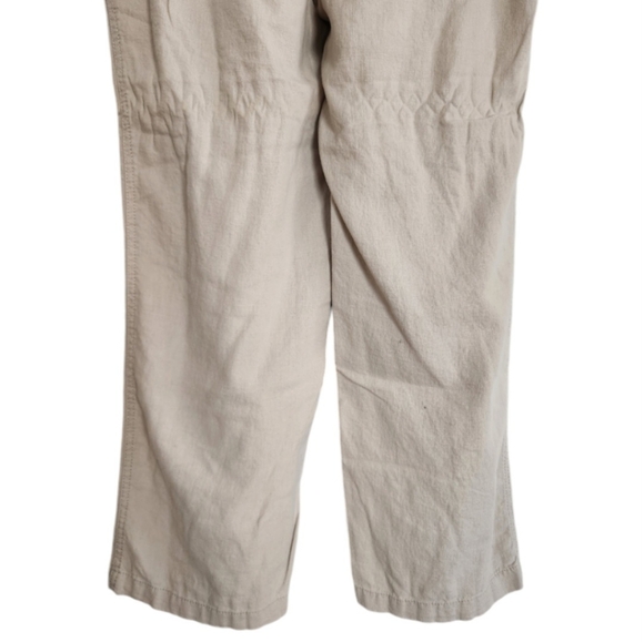 C est 1946 Women’s Linen Blend High Rise Straight Wide Leg Pants Lounge Size L - Picture 6 of 16